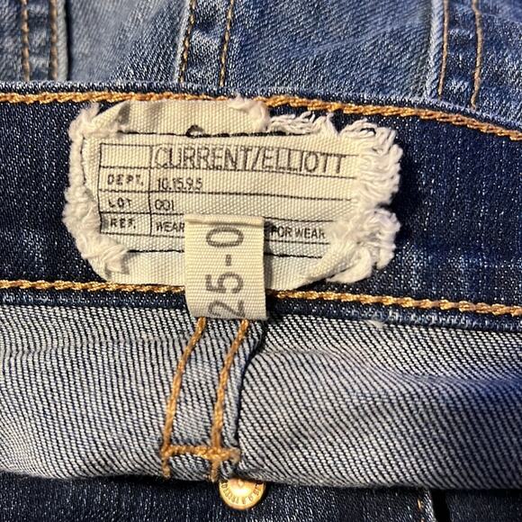 Current Elliott The Stiletto Skinny Low Rise Ankle Jeans Size 25 - Picture 6 of 7